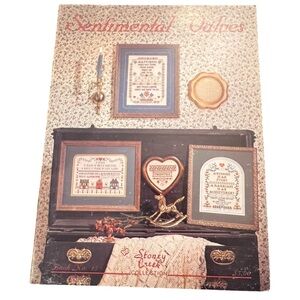 Sentimental Values 10 Counted Cross‎ Stitch Patterns Sampler Farmhouse Western
